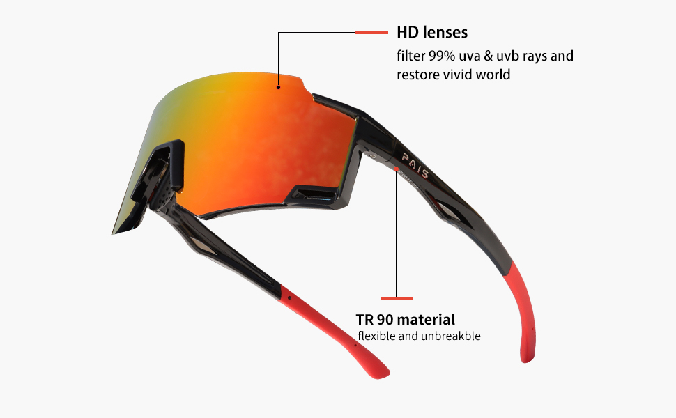 bullet point of this sport sunglasses