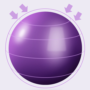 Pilates Ball, Barre Ball, Mini Exercise Ball, 9 Inch Small Bender Ball, Pilates, Yoga