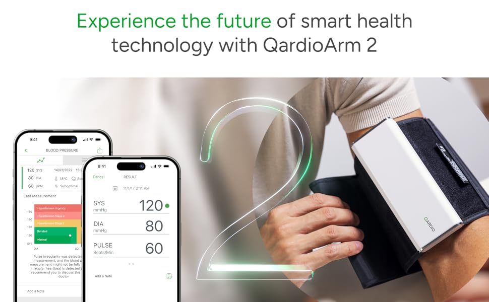 QardioArm 2 Smart Wireless Blood Pressure Device. New