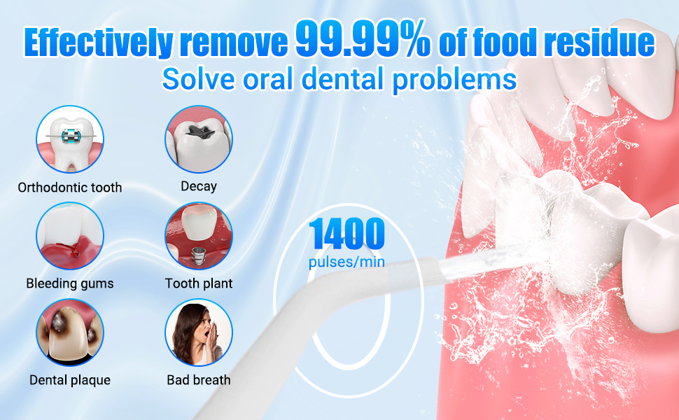 water dental flosser pick