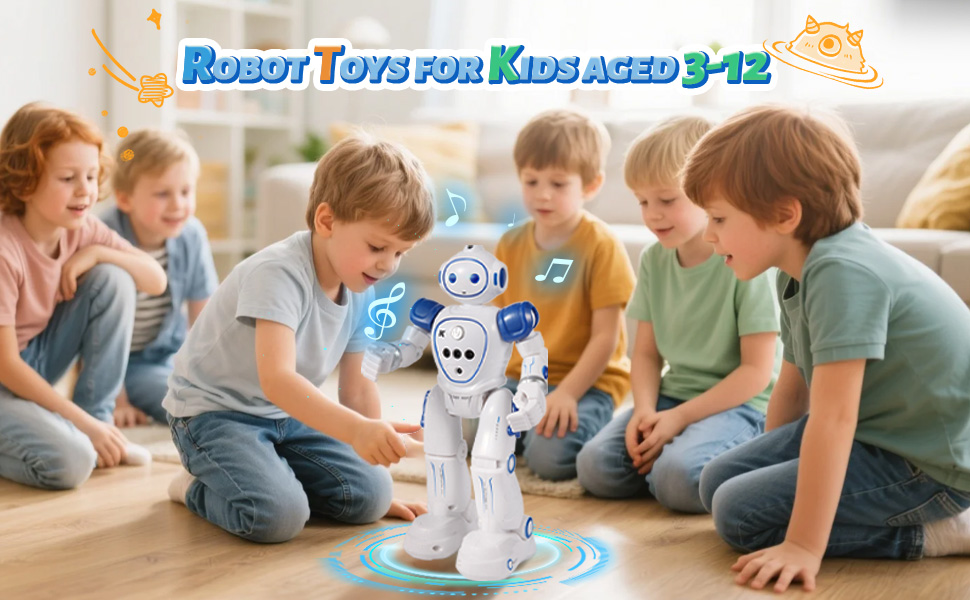 Robot toy front view