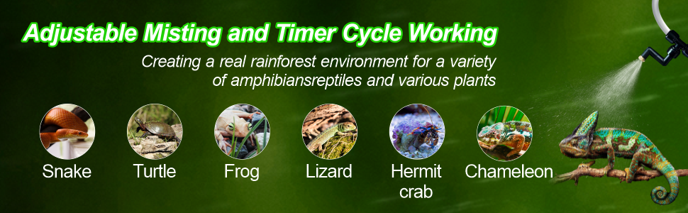 Adjustable Misting and Timer Cycle Working