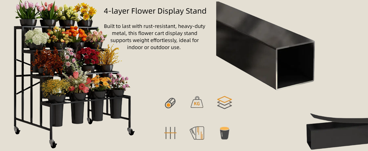 flower display stand flower display flower bar cart flower bar flower cart display stand with wheels