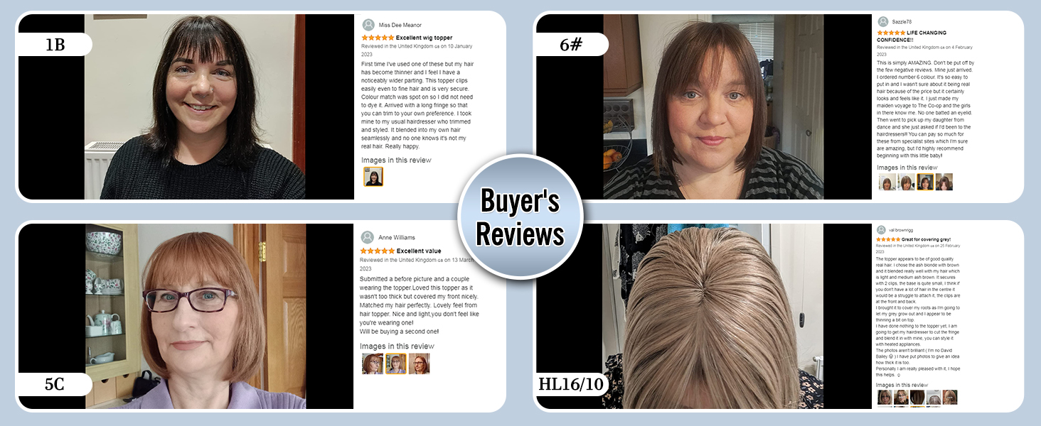 human hair toppers for women