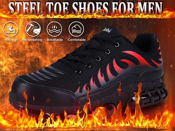 靴 TT Amazon.com: JIASHIBO Steel Toe Work Shoes for Women