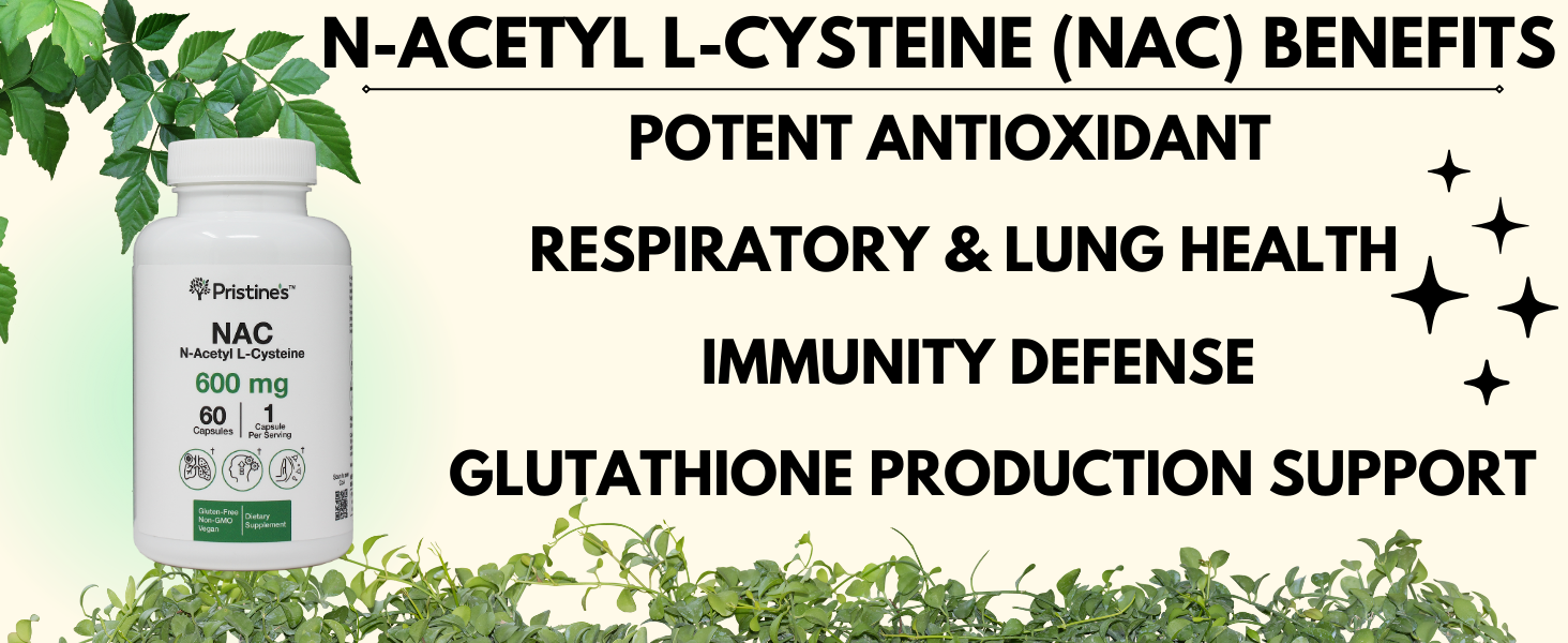 NAC N-Acetyl L-Cysteine supplements lung support Immunity glutothione 
