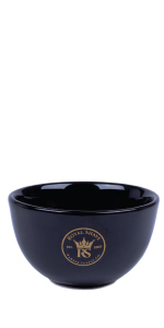black textured shaving bowl