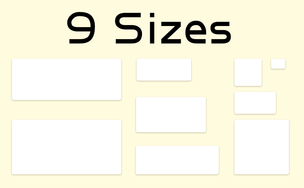 25 x 76mm, 640 Pack, White Sticky Labels Stickers, VEYLIN Sticky Labels