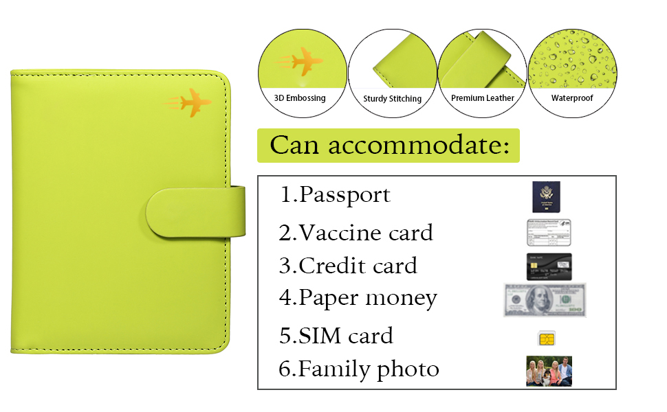 Passport Holder Passport Wallets, Upgraded Passport Holder