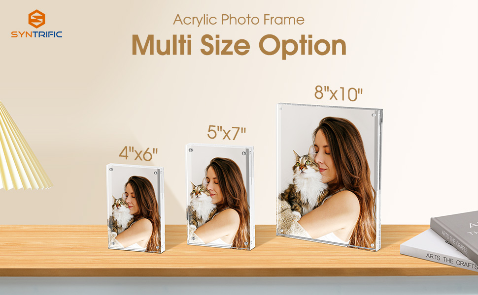 Syntrific 5x7 Acrylic Photo Frame 5Pack Premium Acrylic Photo Frame