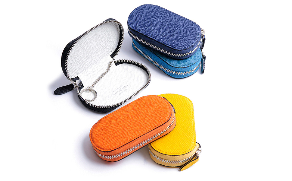 Amazon.com: FUJITAKA ACCESSORIES, Leather Key Case, Made In Japan