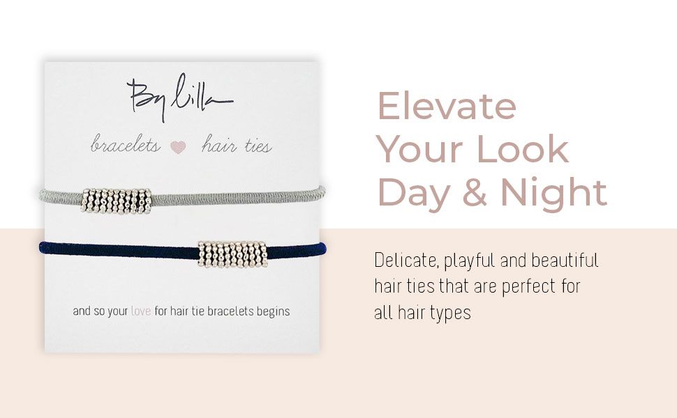 By Lilla, hair ties, ponytail hair ties, bracelet, hair accesories