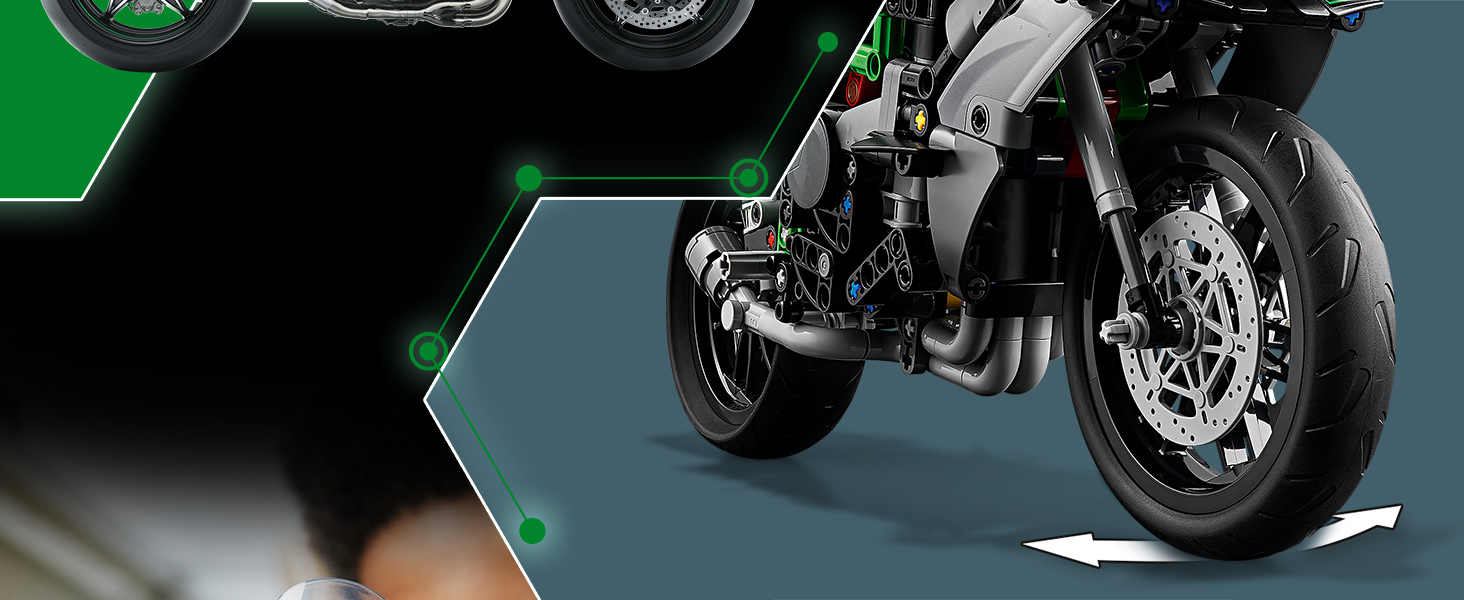 42170_Premium A+ lego technic moto kawasaki ninja promo