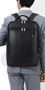 新品　半額　TIDING ムラ染め ガマ口 リュック 本革 革鞄匠TIDING：タイムセール15％OFF【本革リュック革命】ムラ