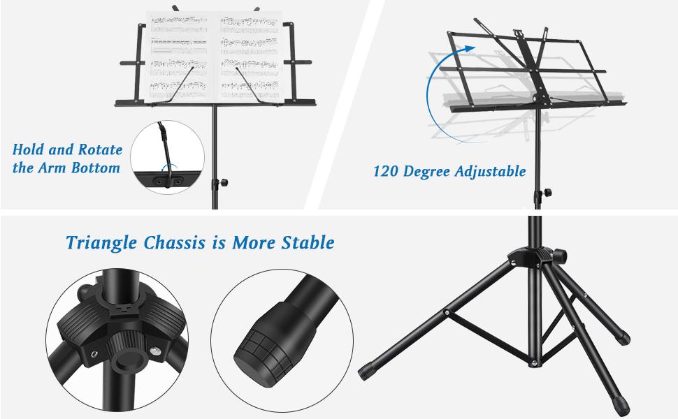 DEVICE OF URBAN INFOTECH Notation Stand 2 in 1 Dual-Use Folding Sheet ...
