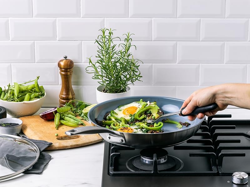 GreenPan Treviso 10teiliges Topf und Pfannenset aus Edelstahl