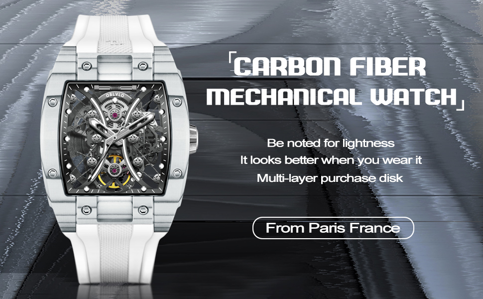 Carbon fiber mechanical watch
