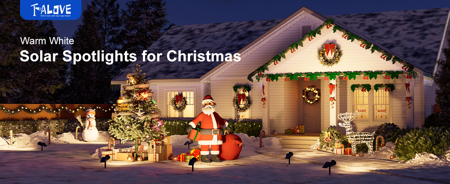 solar lights for Christmas