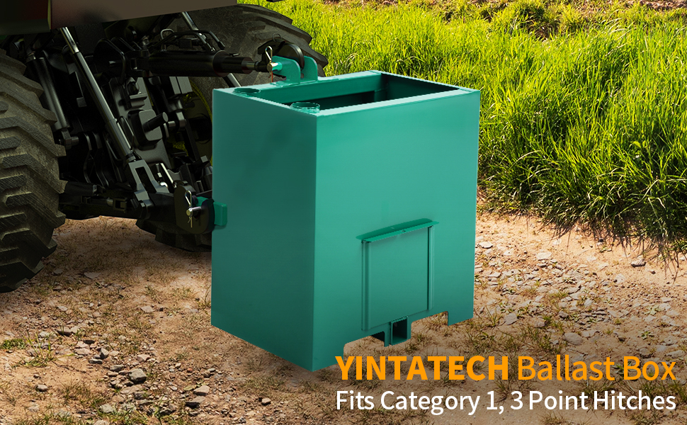 YINTATECH Ballast Box 3 Point Category 1 Tractor, 800lbs