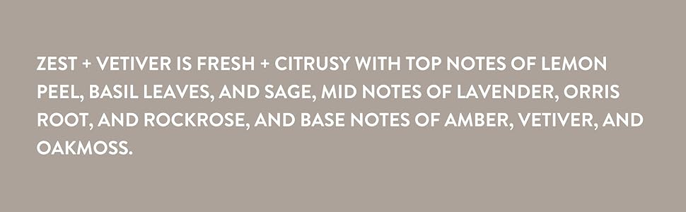 Zest + Vetiver Images