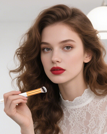 concealer brush under eye