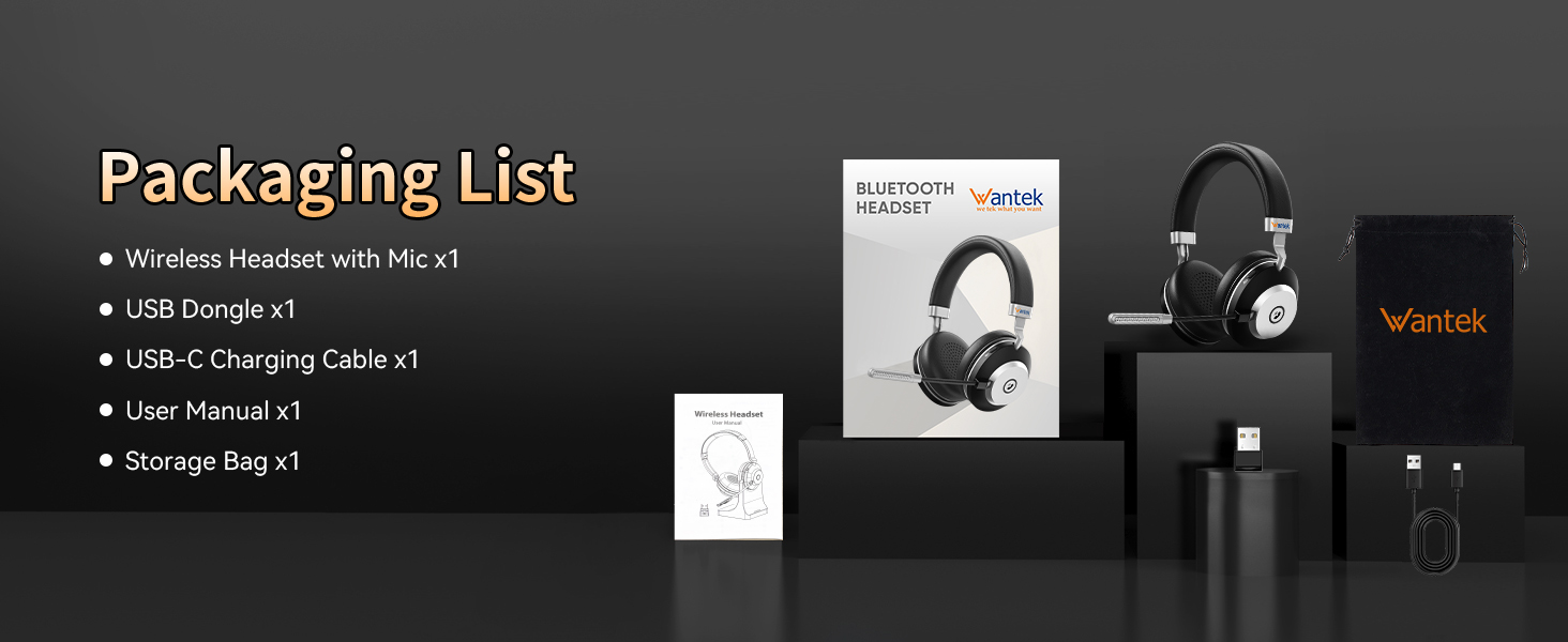 bluetooth headset with microphone foe laptop pc