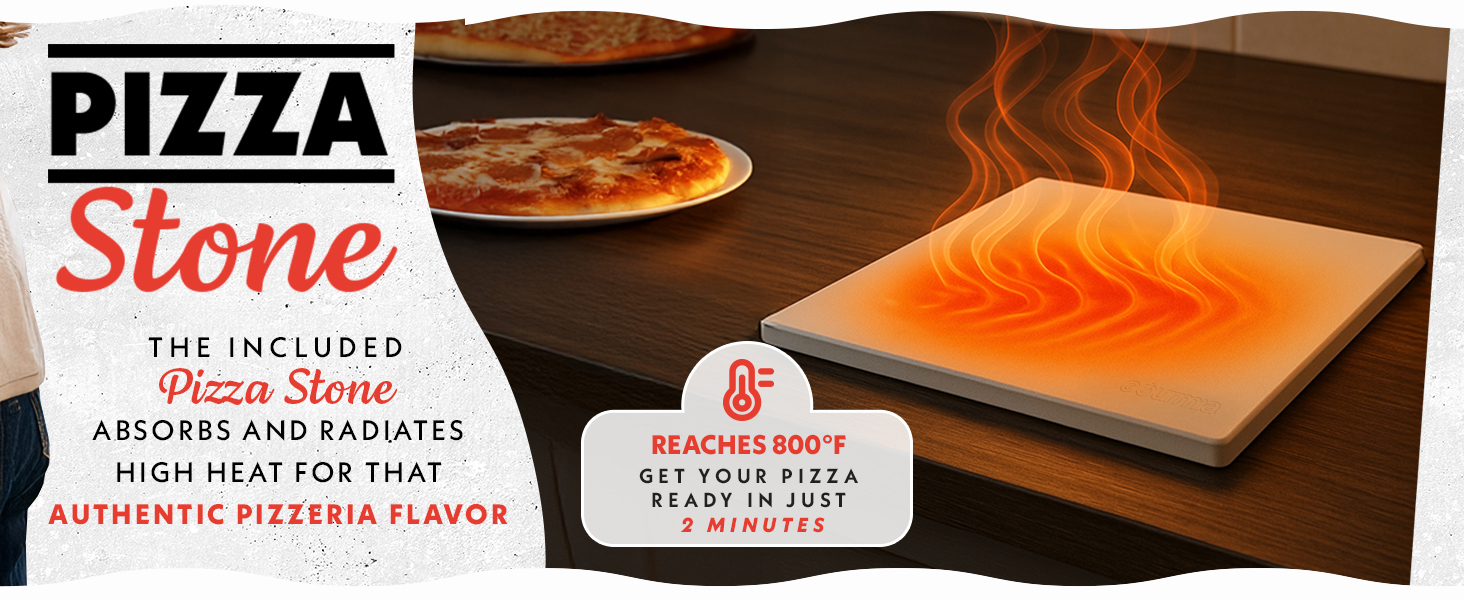 Large Pizza Stone 800 degree cooking Temperature