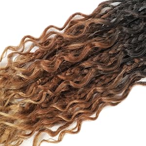 Ombre Goddess Box Braids Crochet Hair For Black Women