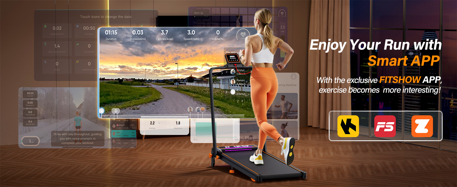 walking pad with incline handle bar treadmill for home