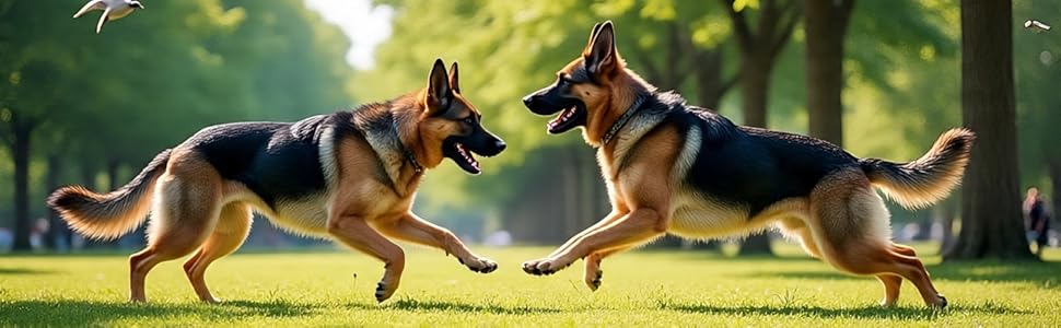 active german shappered dogs