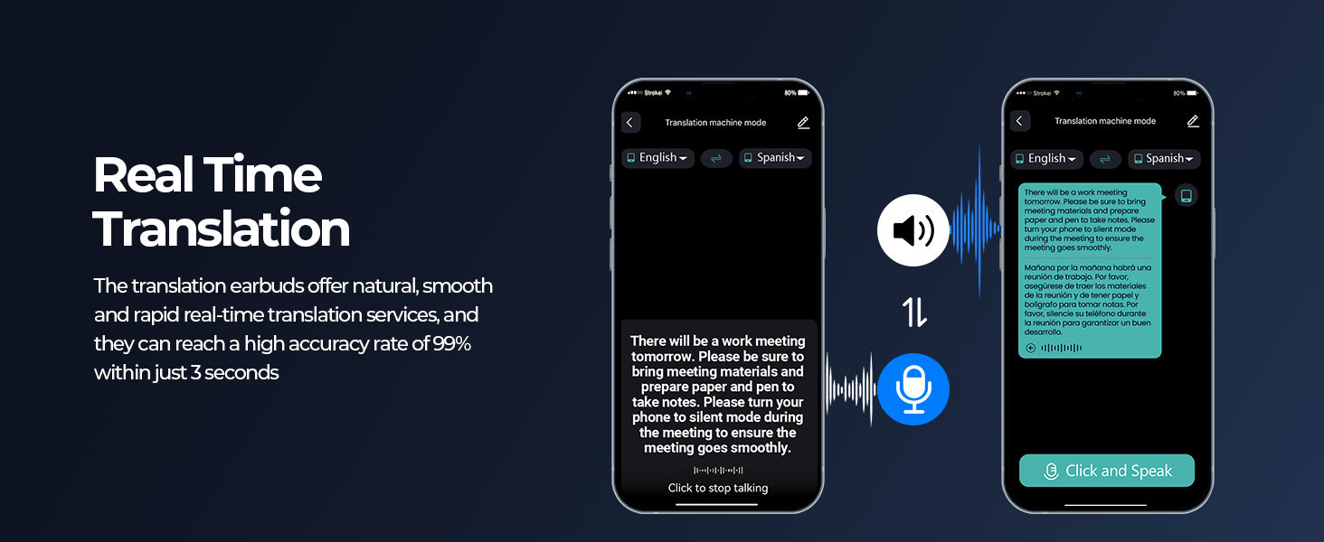 translation earbuds real time