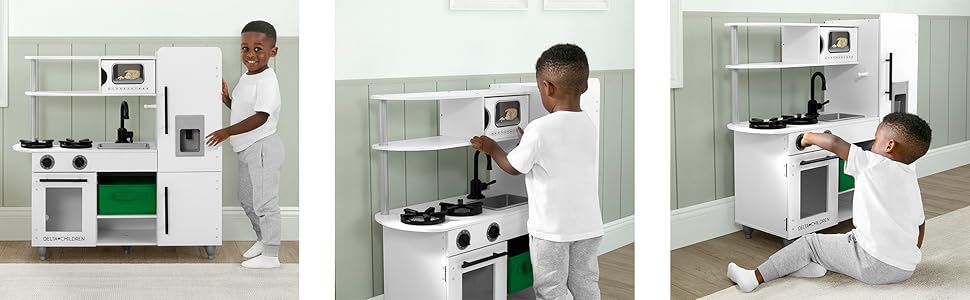 その他 MODERN KITCHEN CHILDREN PLAY HOUSE Deluxe Modern Kitchen | Delta Children