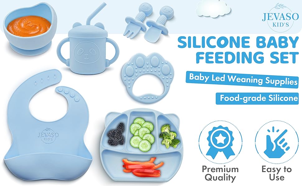 baby feeding essentials led weaning supplies silicone baby feeding set baby eating essentials blw