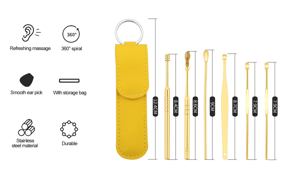 Innovative Spring Earwax Cleaner Tool Set