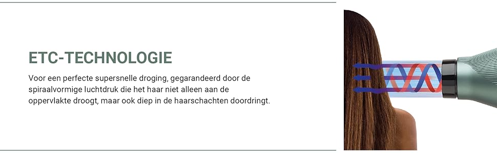 Intelligente energiebesparende professionele föhn.