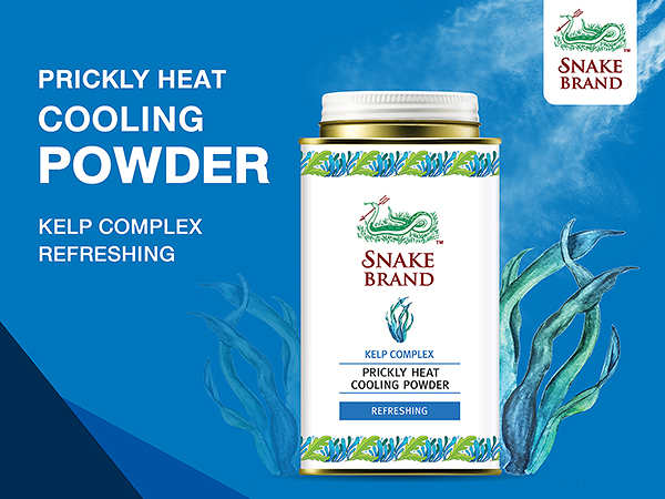 Snake Brand Prickly Heat Kelp Complex Cooling Powder
