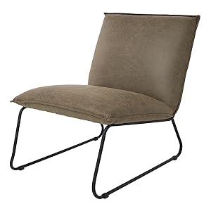 WOMO-DESIGN Loungesessel aus Microfaser Rawhide 85x63x76 cm Grün-Schwarz