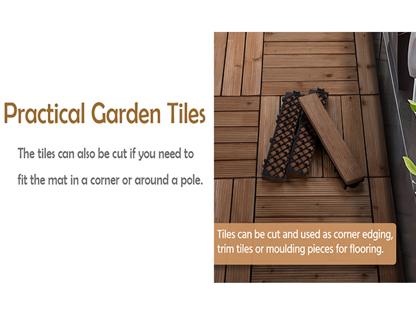 Amazon.com: Yaheetech 27PCS Interlocking Patio Deck Tiles 12