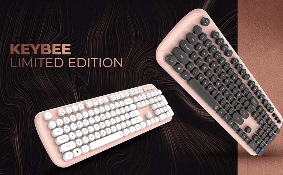retro keyboard, wireless keyboard