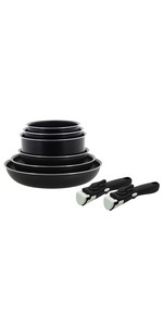 MENASTYL SET DE 5 PIÈCES IRIS aluminium NOIR induction 2 casseroles 16/18CM + 2 poêles 22/26CM + poignée amovible - 6020 1edc705b Cd3f 4126 8c44 C3e8b3b71139. CR0,0,150,300 PT0 SX150 V1