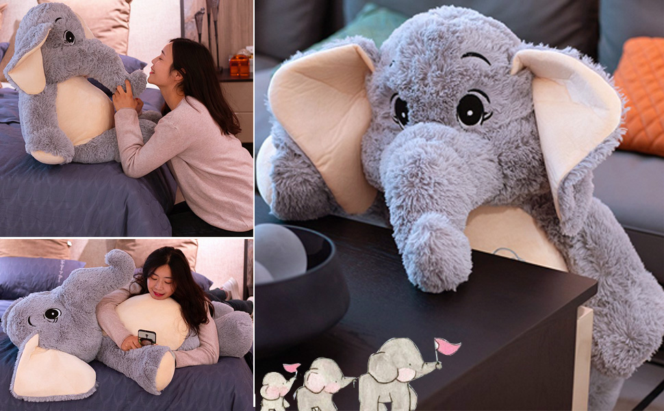 large stuffed elephant