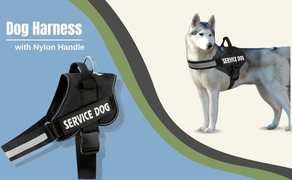 WapaW Service Dog Harness,Wapaw No Pull Easy On And Off Pet Vest