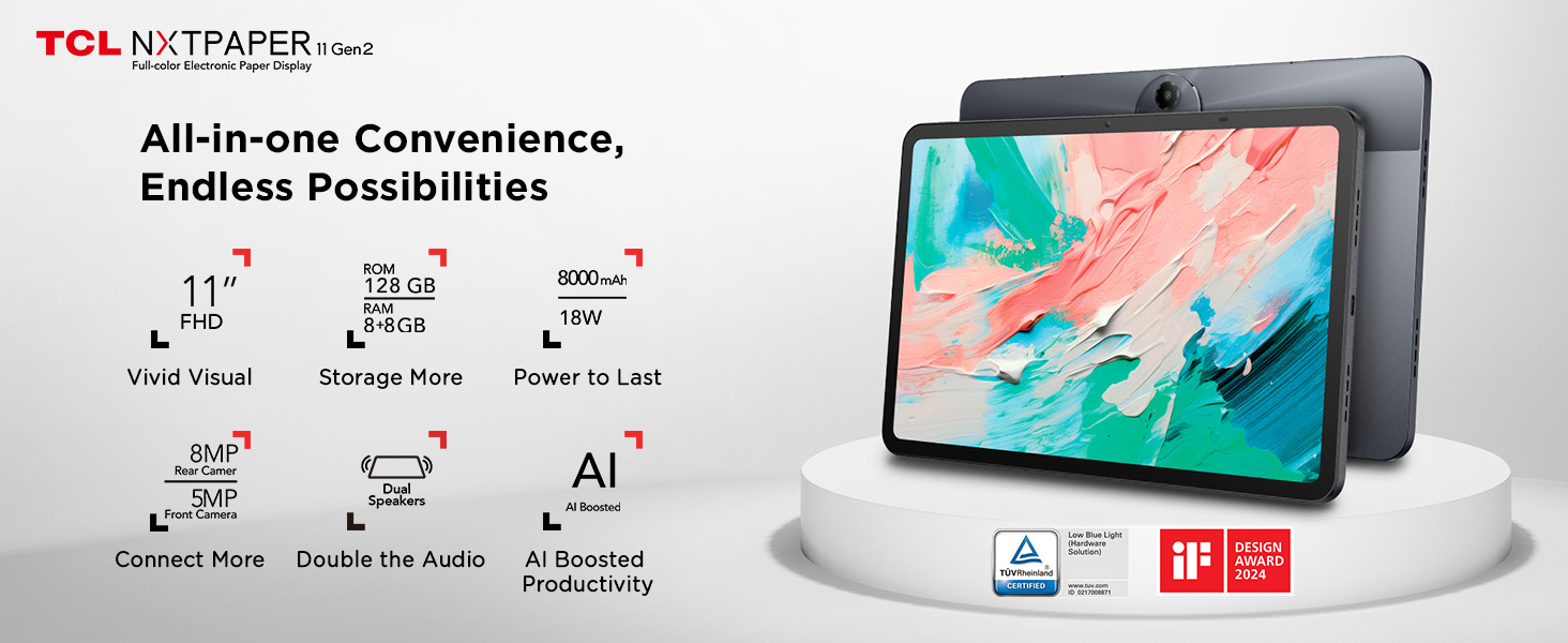 TCL NXTPAPER 11 Gen 2 Android Tablet
