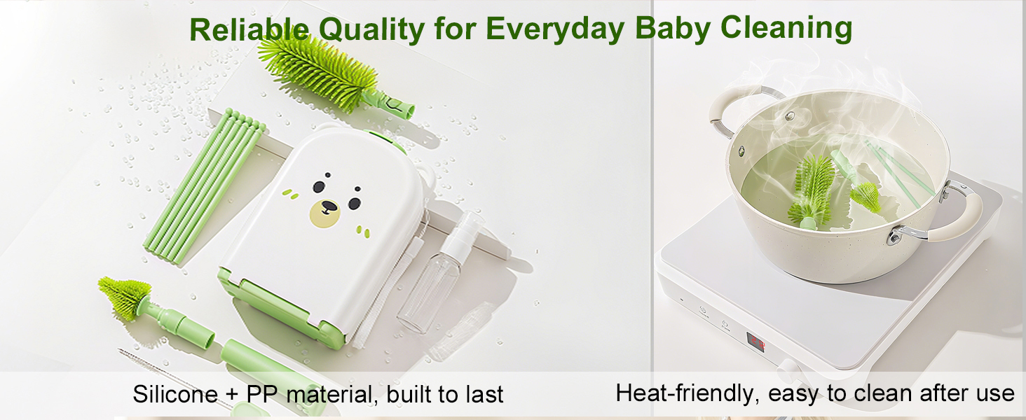 High-Temp Tolerant – Easy to Clean with Hot Water, Steam or Boil