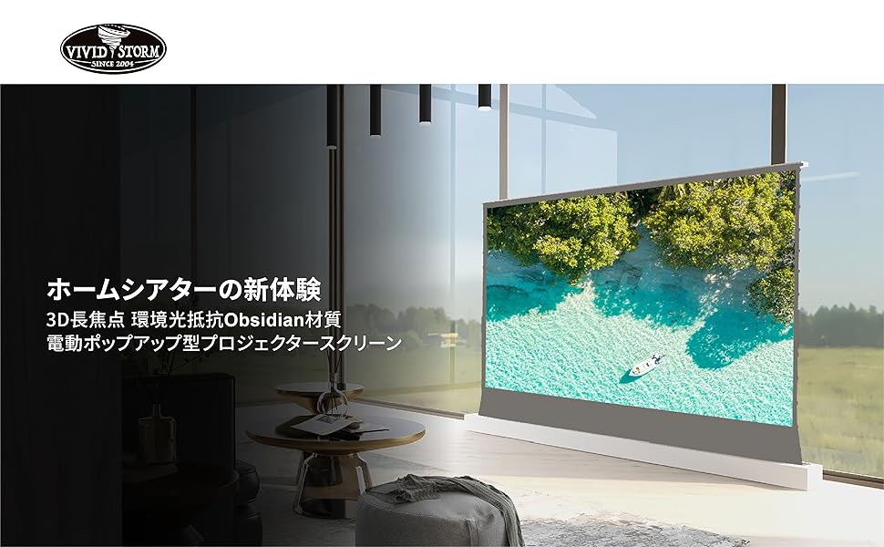 Amazon | スクリーン プロジェクター 用 100インチ VIVIDSTORM