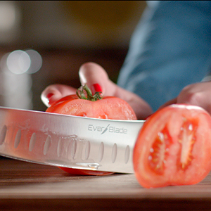 Everblade knife makes easy work of cutting fruit