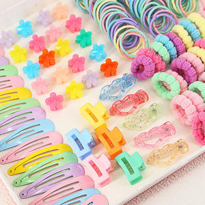 Geschenkset Haarschmuck Baby Kleine Mädchen Haarspangen Schleifen Krawatten Kleinkinder Haarspangen Haarnadeln