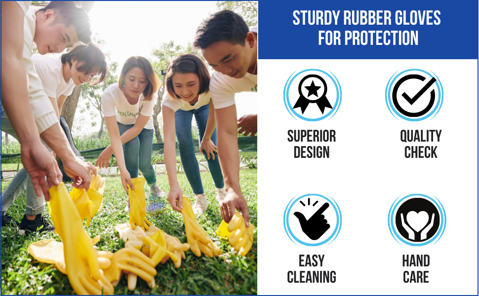 f8wares safety gloves plastic gloves glove rubber dishwashing cement industrial rubber washable