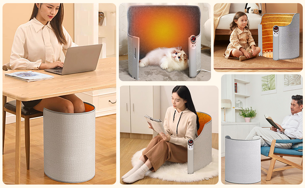 Amazon | デスクヒーター【2023冬360°全方位発熱式パネル