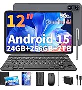 Amazon.com : Relndoo 2025 Android 15 Tablet with Keyboard, 24GB+
